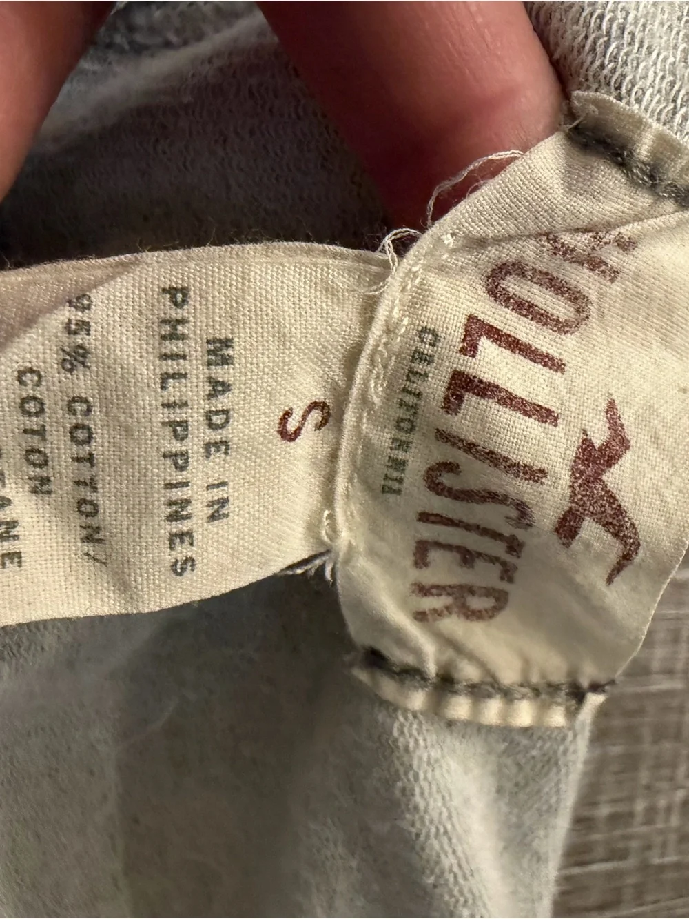 Hollister vintage y2k Women's Gray cotton micro mini Lounge Shorts